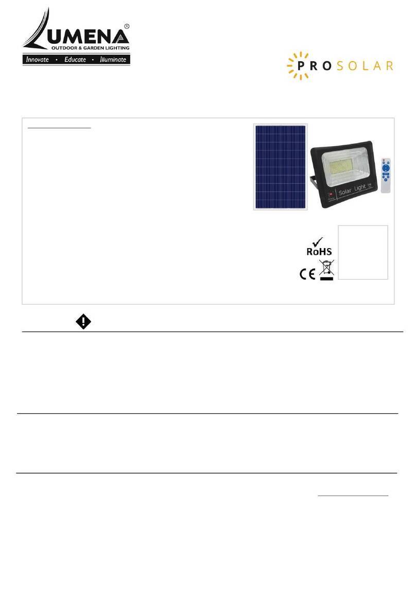 Lumena PROSOLAR LUMELUX user manual