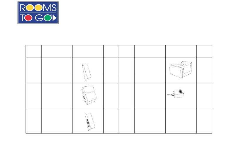 ROOMS TO GO 1857B-85PHR User manual ROOMS TO GO 1857B-85PHR User manual