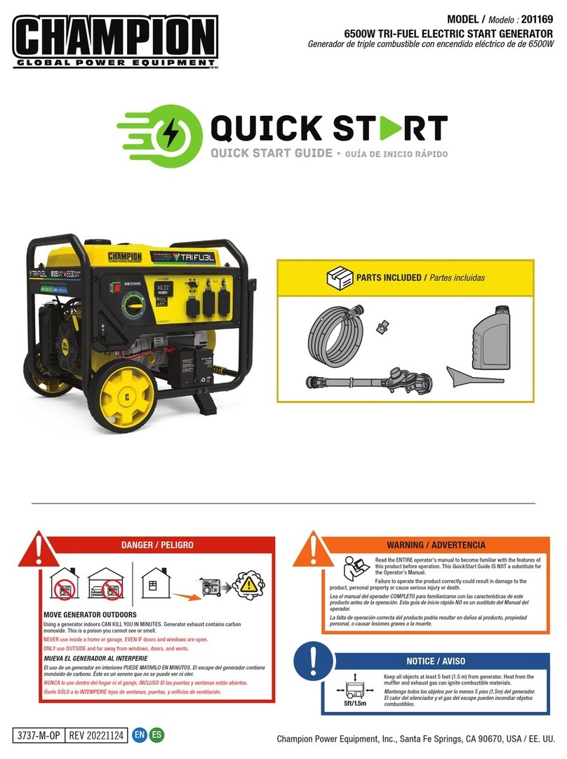 Champion 201169 User manual