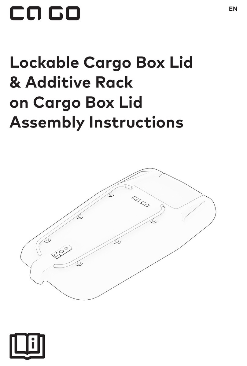 Ca Go Lockable Cargo Box Lid Assembly instructions