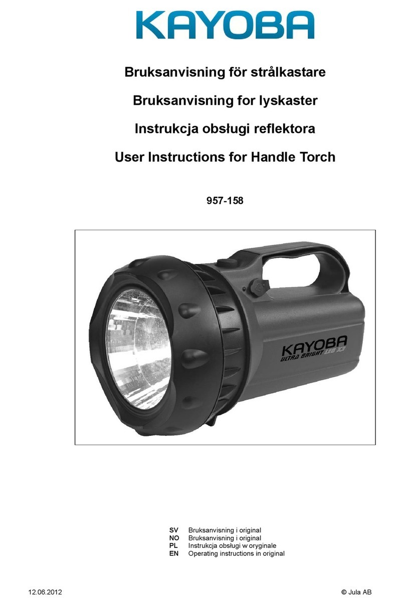 Kayoba 957-158 User instructions