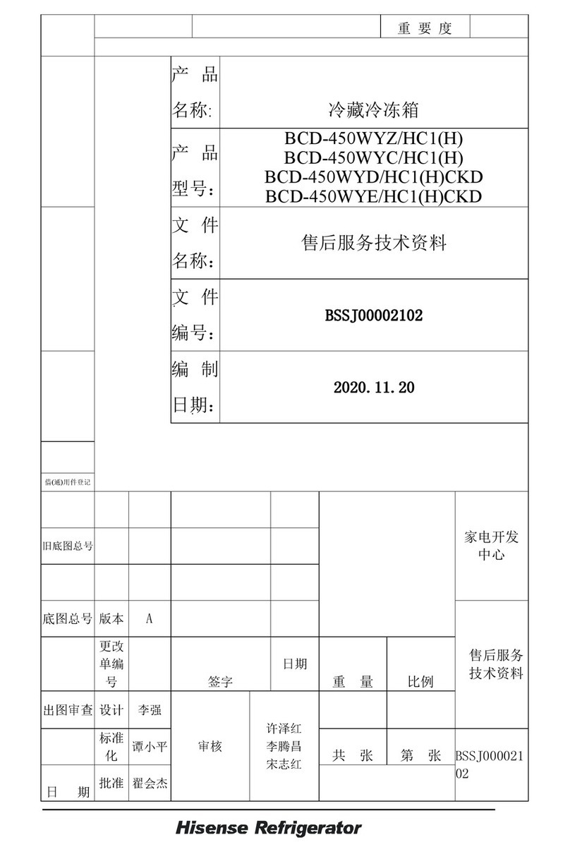 Hisense RD-60WC1STA/USE-002 User manual