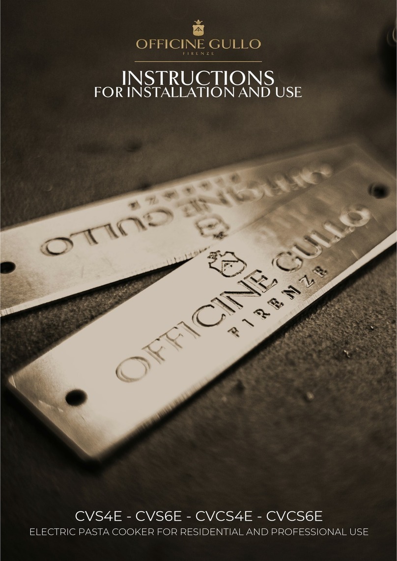 Officine Gullo CVS4E instructions Officine Gullo CVS4E instructions