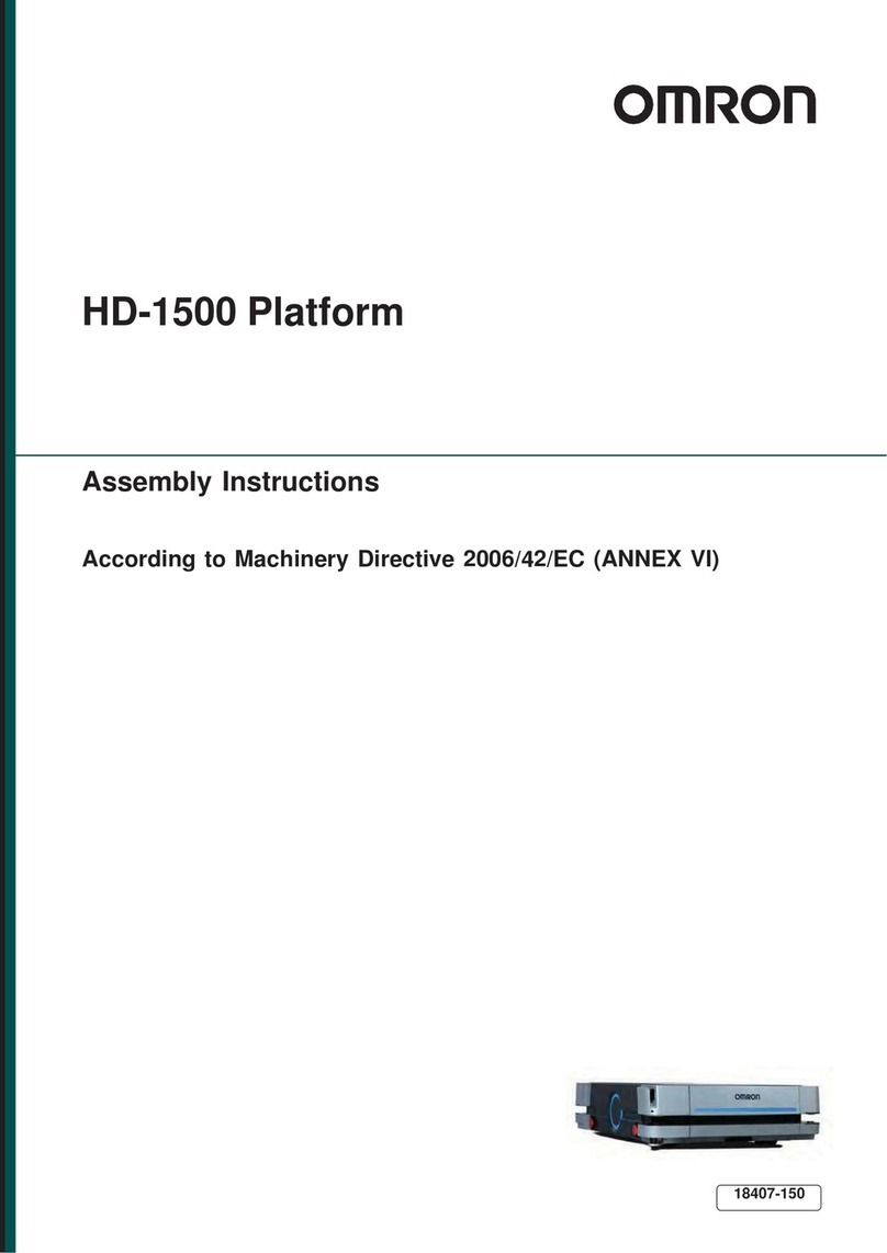 Omron HD-1500 Platform User manual