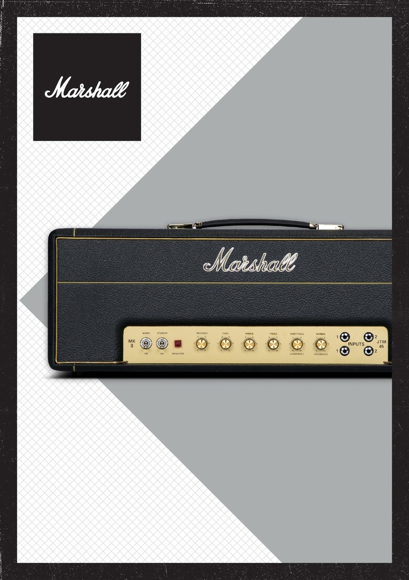 Marshall Amplification JTM45 2245 quick start guide