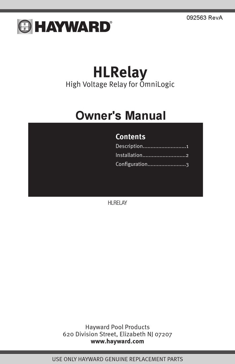 Hayward HLRelay owner's manual
