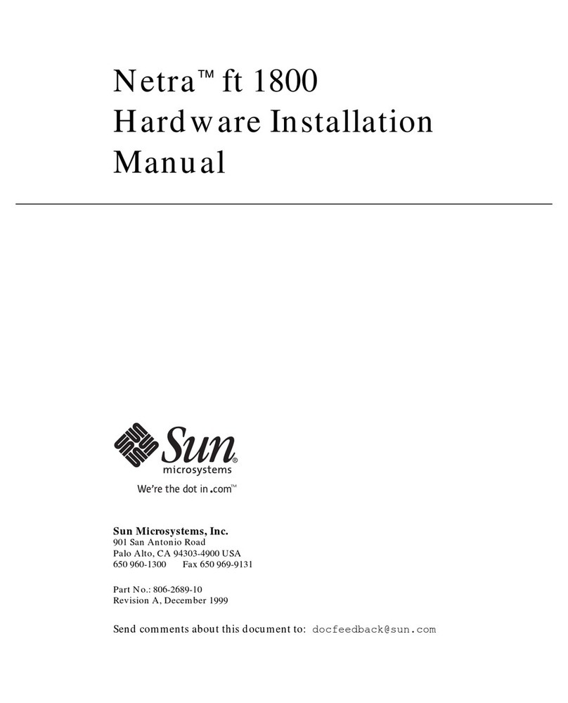 Sun Microsystems Netra ft 1800 Hardware installation manual
