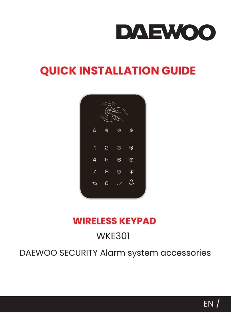 Daewoo WKE301 Quick installation guide
