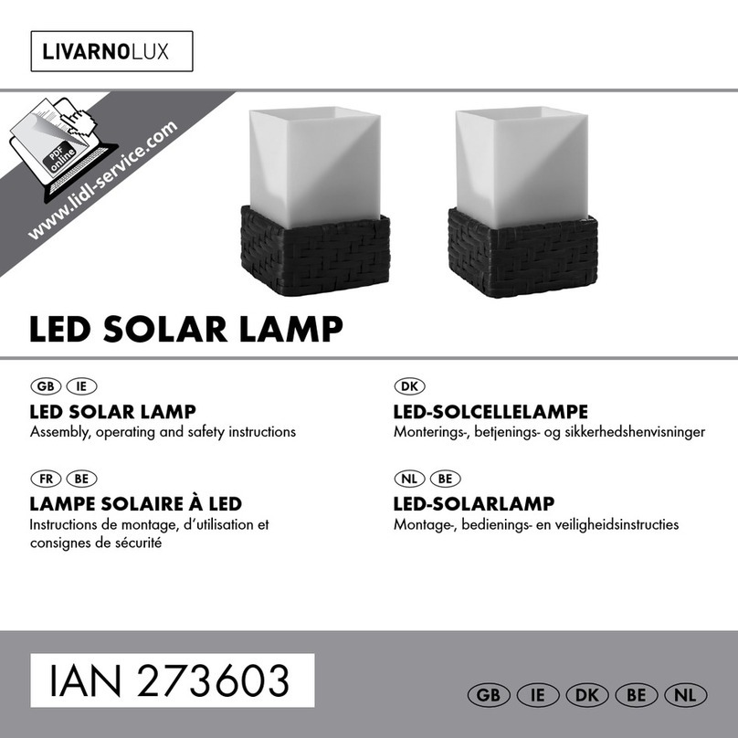 LIVARNO LUX 273603 Assembly, operating and safety instructions LIVARNO LUX 273603 Assembly, operating and safety instructions