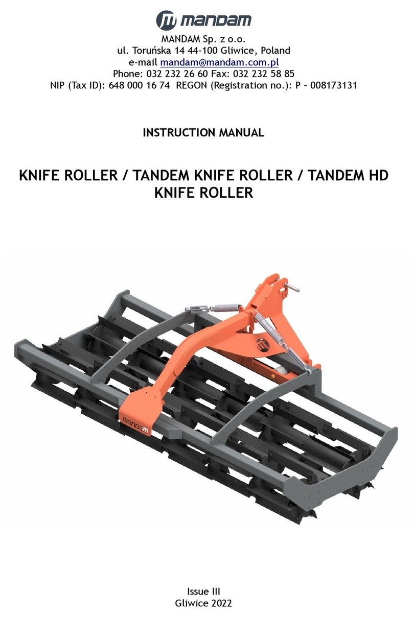 Mandam KNIFE ROLLER 3.0 instruction manual