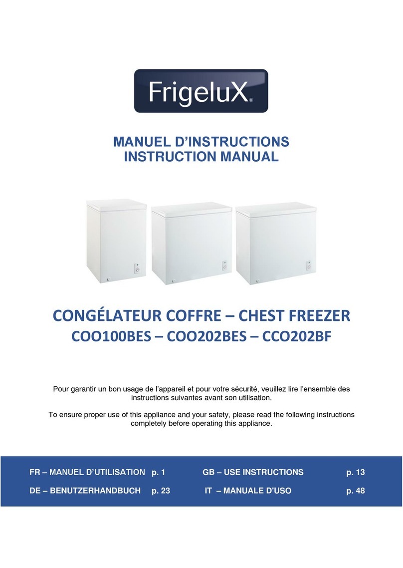 Frigelux COO100BES instruction manual