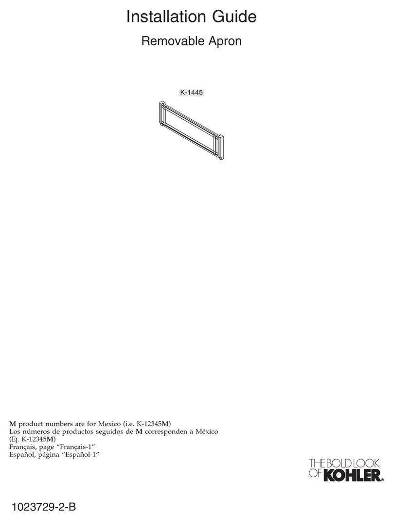Kohler K-1445 User manual