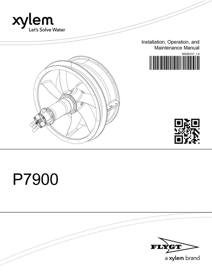 Xylem FLYFT P7900 Installation, operation and maintenance manual