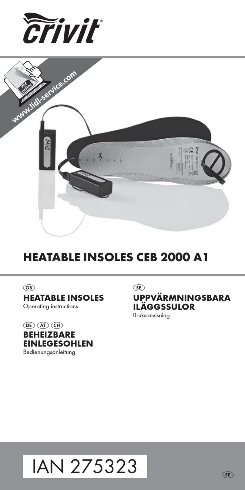 Crivit CEB 2000 A1 operating instructions