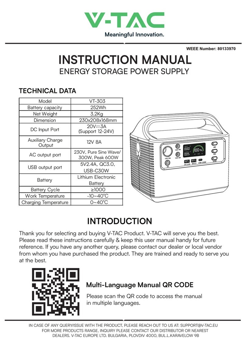 V-TAC VT-303 instruction manual