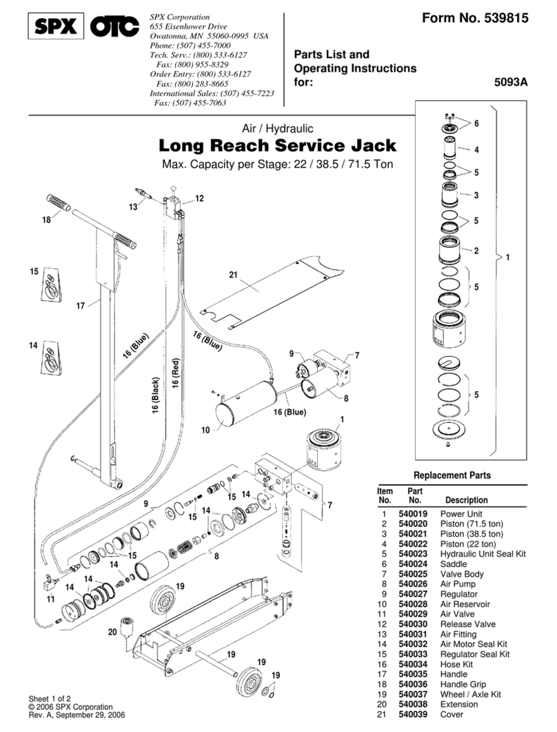 SPX 5093A User manual