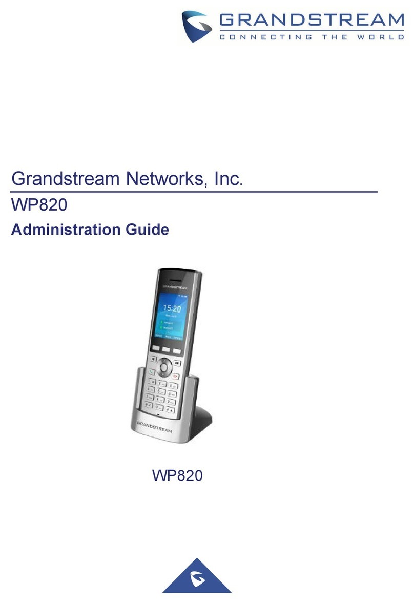 Grandstream Networks WP820 Instruction Manual