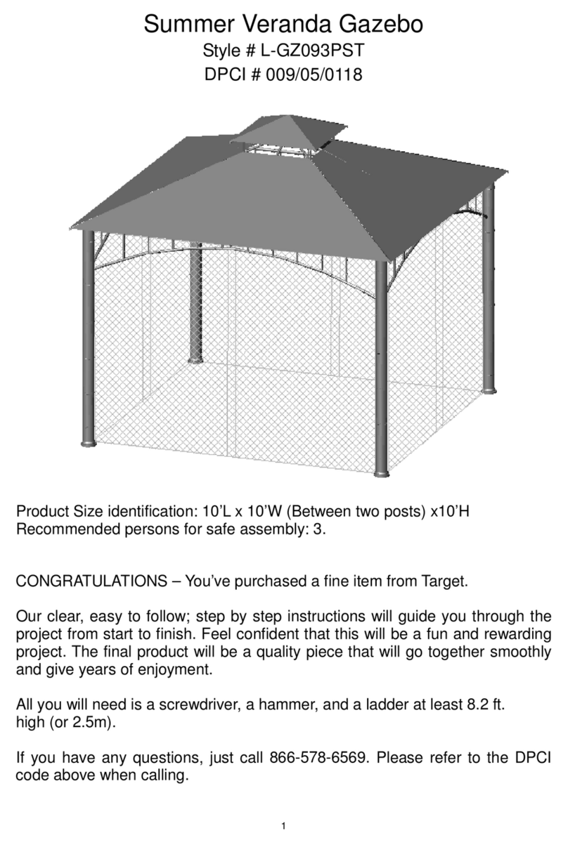 Sunjoy L-GZ093PST User manual Sunjoy L-GZ093PST User manual