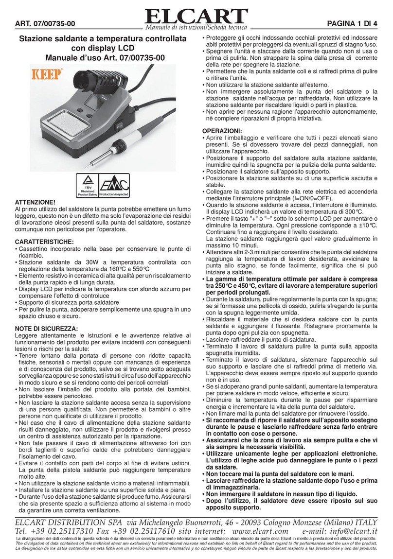 ELCART 07/00735-00 user manual