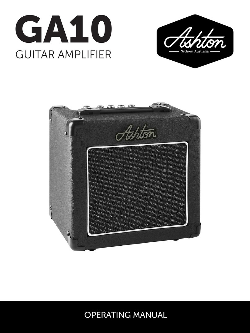 Ashton GA10 operating manual
