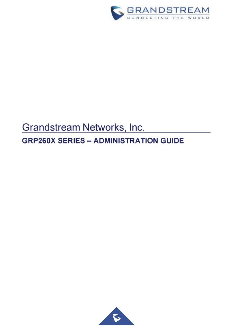 Grandstream Networks GRP260X Series Administration guide