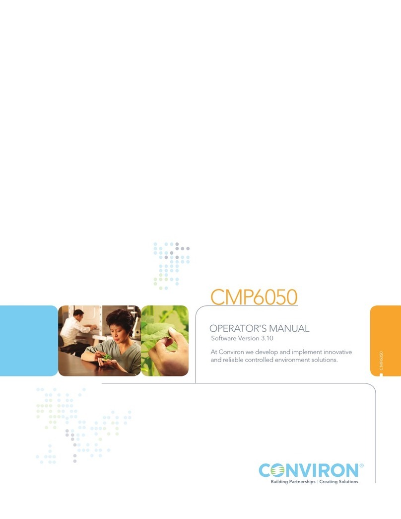 Conviron CMP6050 Operator's manual