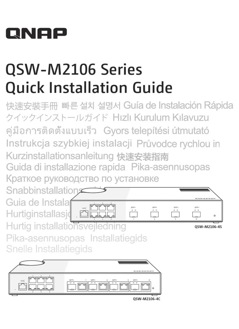 QNAP QSW-M2106 Series Quick installation guide