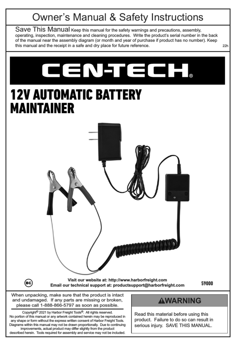 Centech 59000 owner's manual