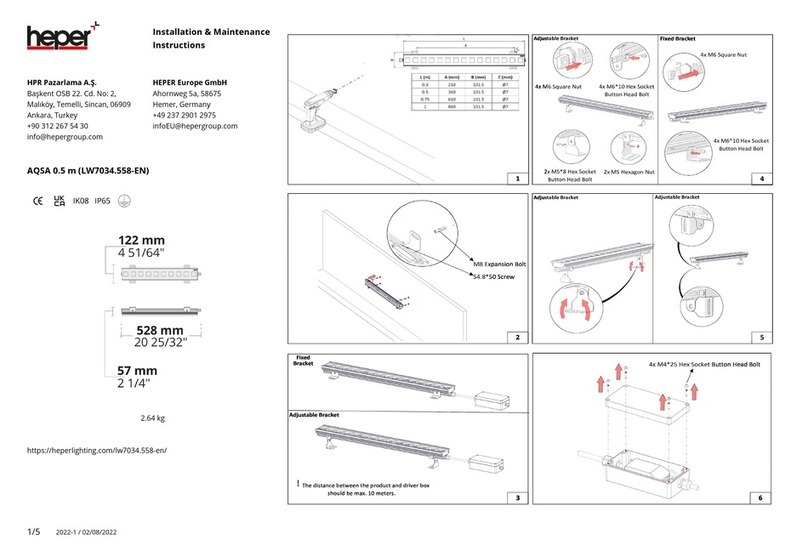 HEPER AQSA 0.5 Installation and operating instructions HEPER AQSA 0.5 Installation and operating instructions