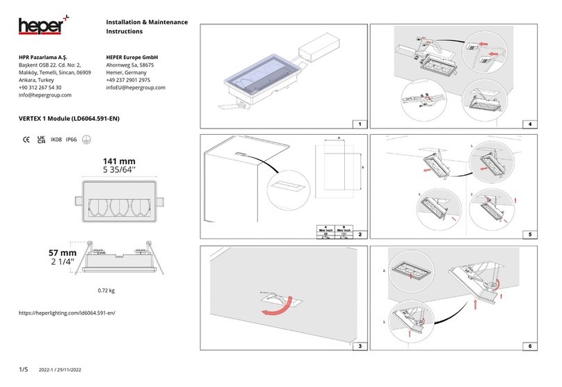 HEPER VERTEX 1 Installation and operating instructions HEPER VERTEX 1 Installation and operating instructions