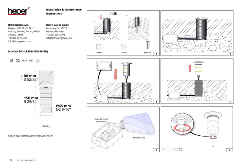HEPER MINIKA 90 Installation and operating instructions HEPER MINIKA 90 Installation and operating instructions