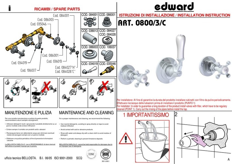 BELLOSTA edward 0800/3/C User manual BELLOSTA edward 0800/3/C User manual