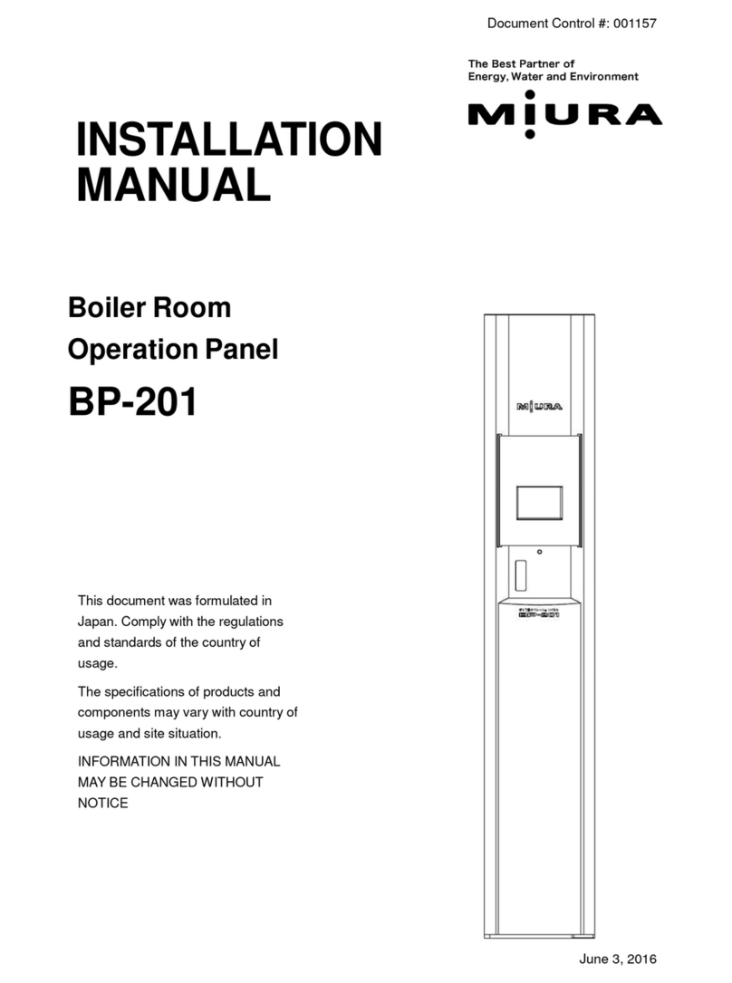 Miura BP-201 installation manual Miura BP-201 installation manual