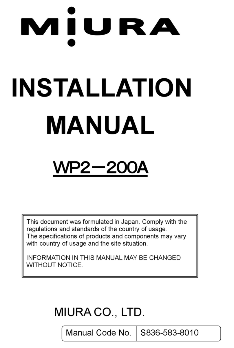 Miura WP2-200A installation manual