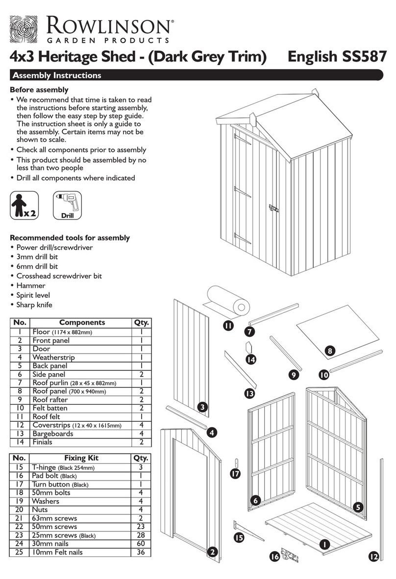 Rowlinson Garden Products SS587 Assembly instructions
