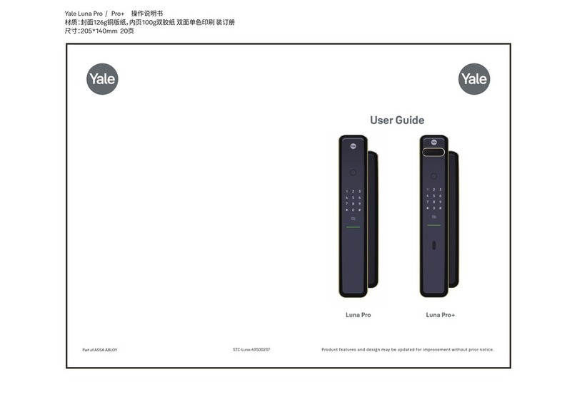 Assa Abloy Yale Luna Pro user guide