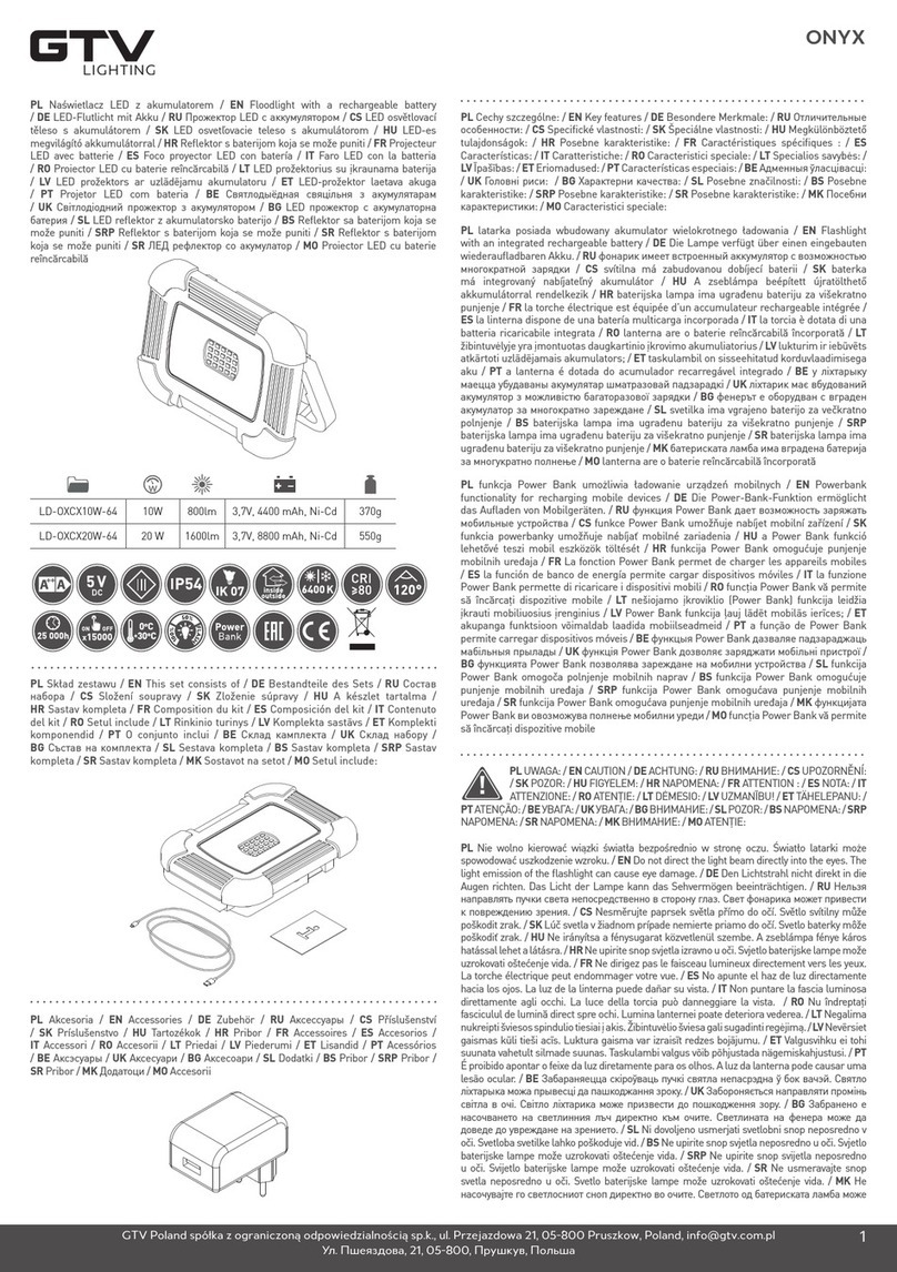 GTV LD-OXCX10W-64 User manual