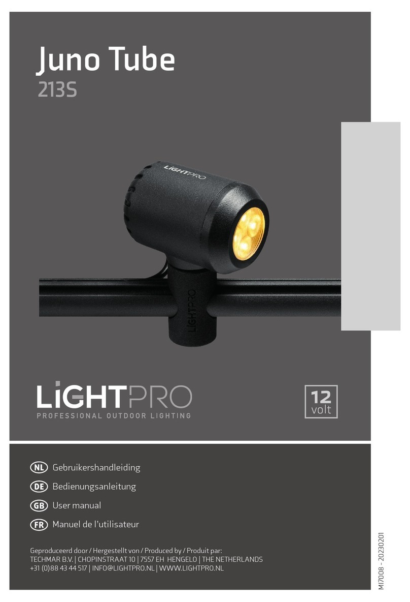 LightPro Juno Tube User manual