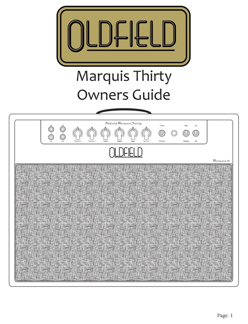 Oldfield Amplifiers Marquis Thirty User manual