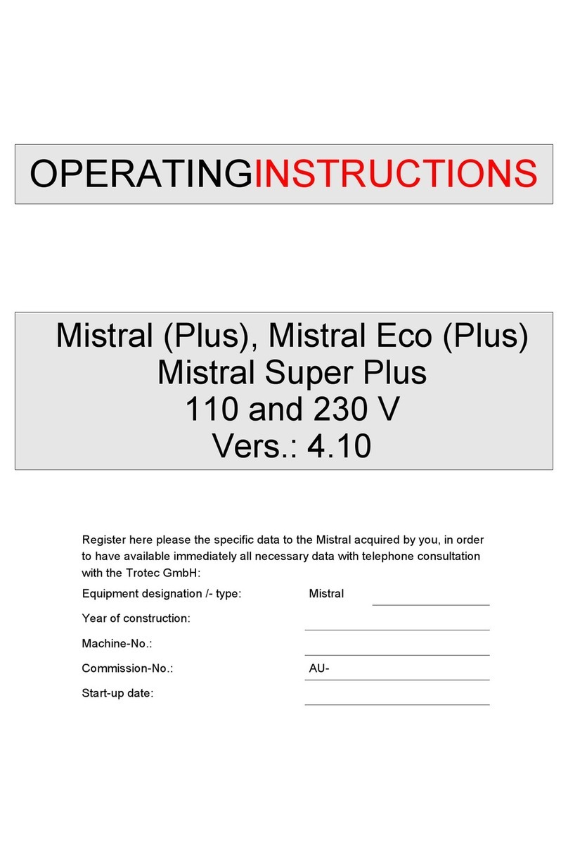 Teka Mistral Plus User manual