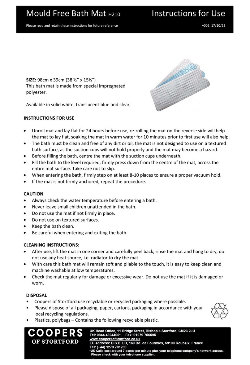 Coopers of Stortford H210 Instructions for use