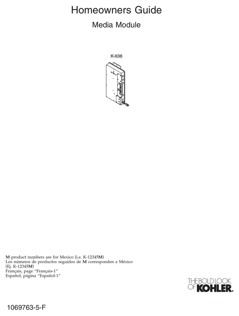 Kohler K-638 Homeowner's guide Kohler K-638 Homeowner's guide