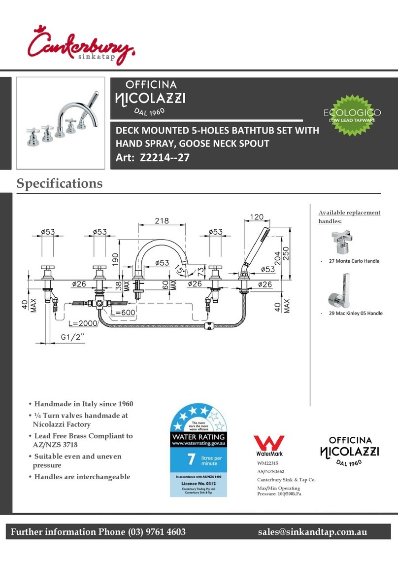 CANTERBURY OFFICINA NICOLAZZI Z2214 manual