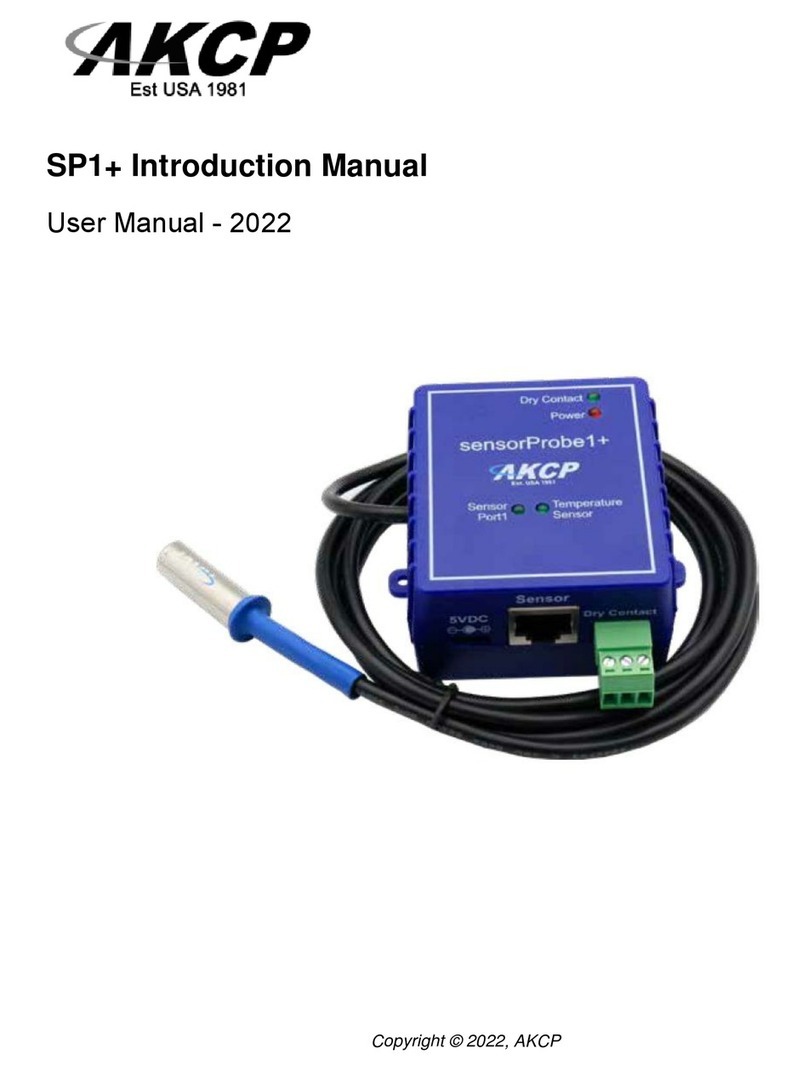 AKCP SP1+ User manual AKCP SP1+ User manual
