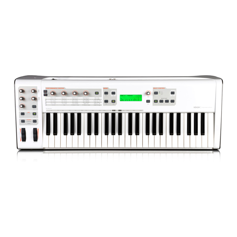 M-Audio Venom User manual