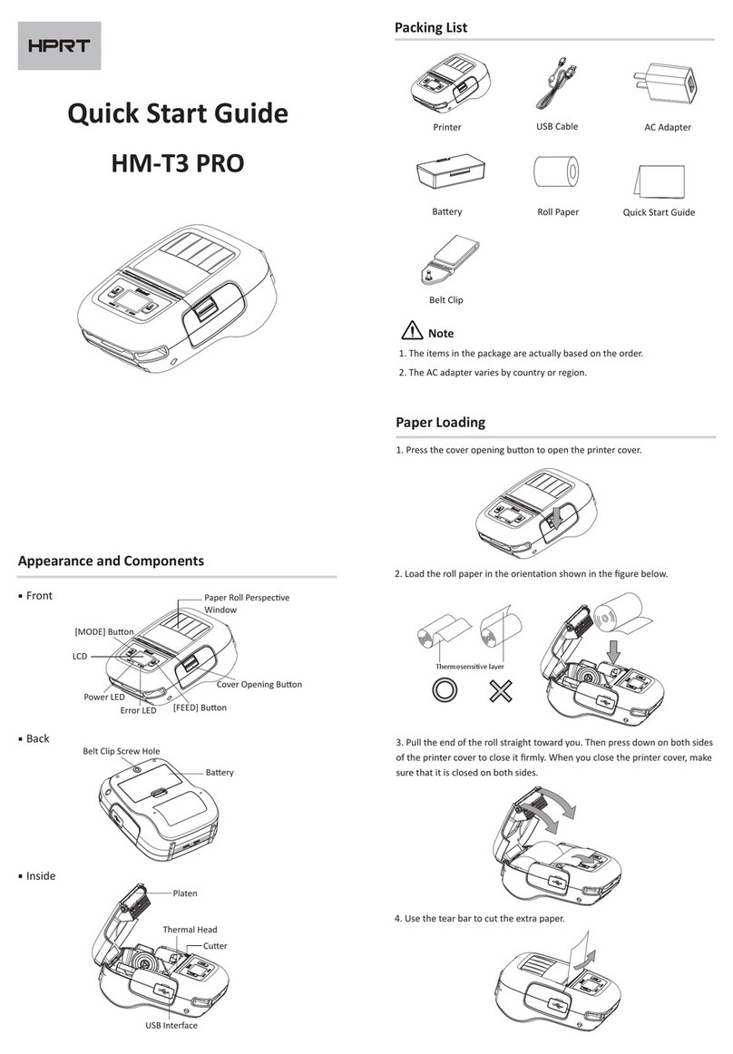 HPRT HM-T3 PRO User manual