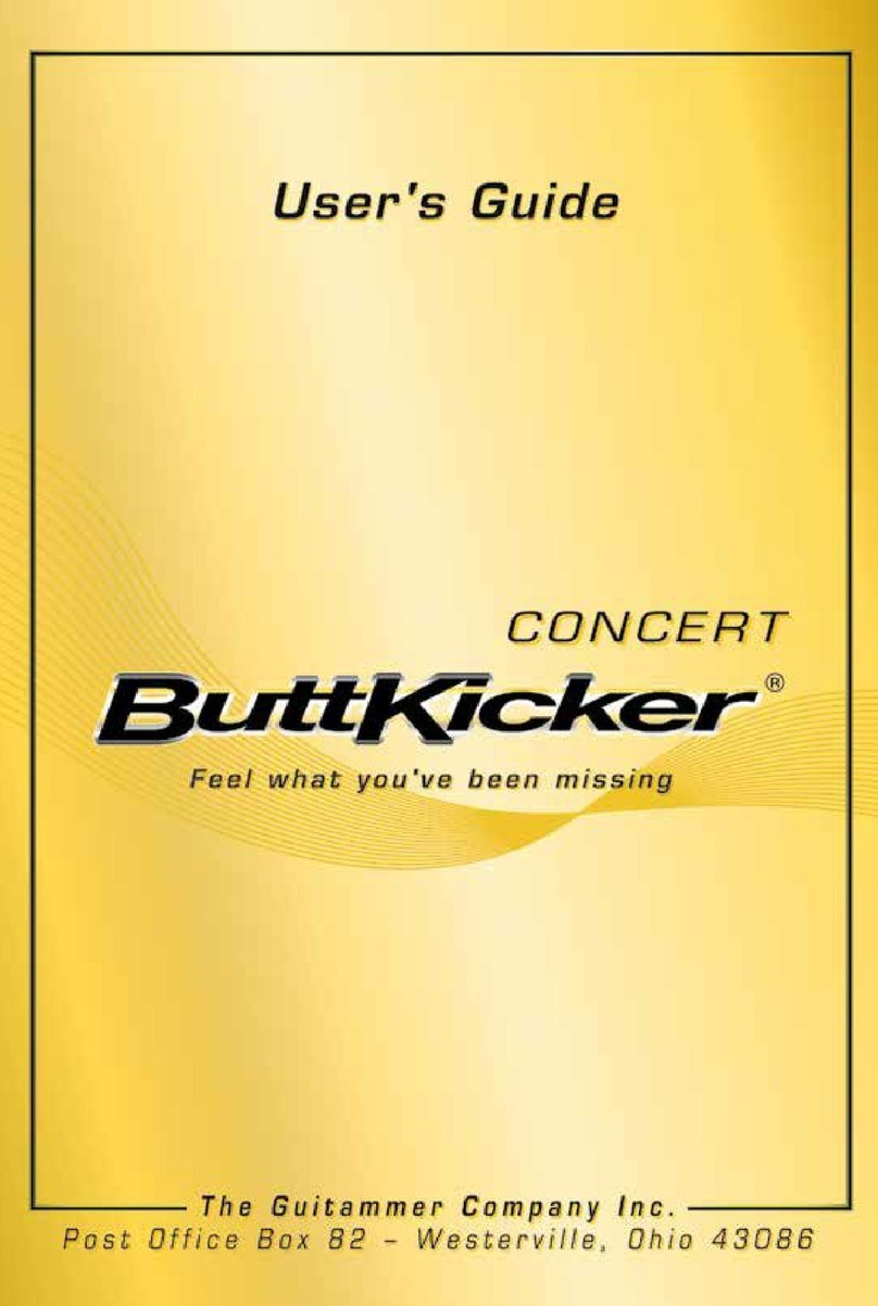 Guitammer ButtKicker Concert user guide