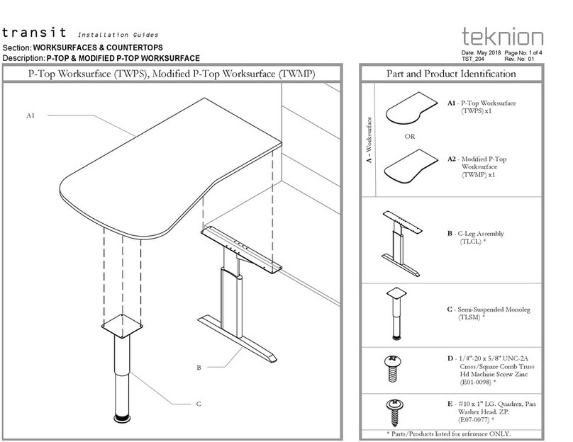 Teknion transit Operating and maintenance instructions Teknion transit Operating and maintenance instructions