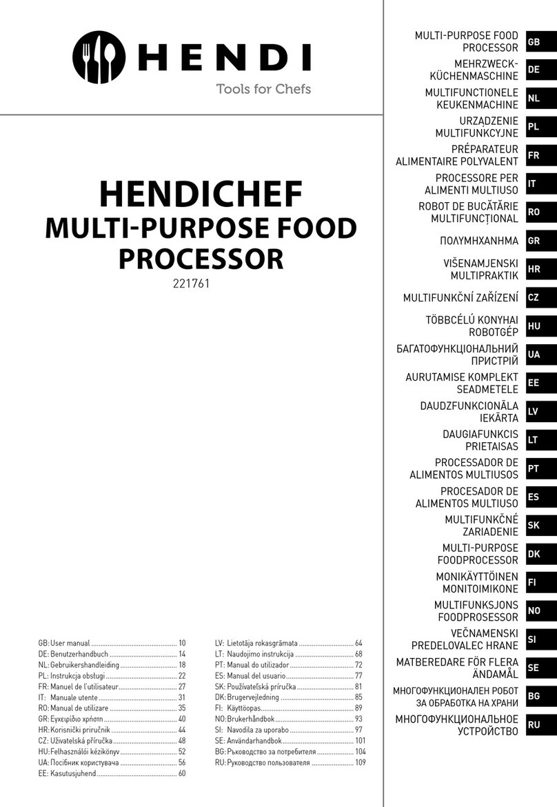 Hendi HENDICHEF 221761 user manual