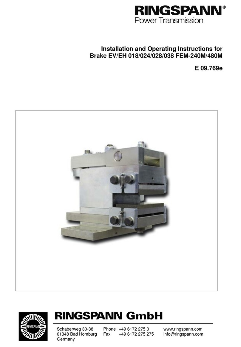 RINGSPANN EV 018 FEM-240M Installation and operating instructions RINGSPANN EV 018 FEM-240M Installation and operating instructions